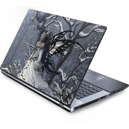 Fairy with Owl in Snow by Nene Thomas Generic Laptop Skin