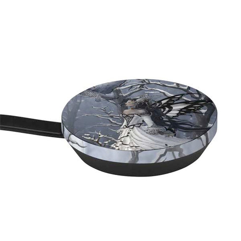 Fairy with Owl in Snow by Nene Thomas Google Stadia Controller Skin