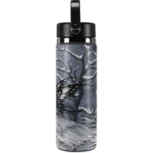 Fairy with Owl in Snow by Nene Thomas Hydro Flask 20oz Wide Mouth Skin