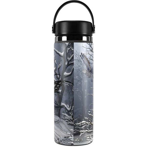 Fairy with Owl in Snow by Nene Thomas Hydro Flask 20oz Wide Mouth Skin