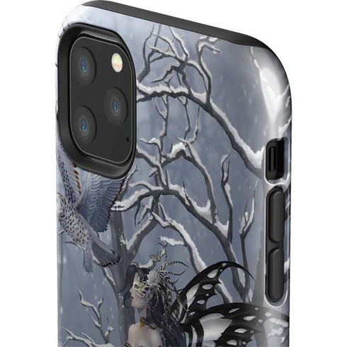 Fairy with Owl in Snow by Nene Thomas iPhone 11 Pro Max Impact Case