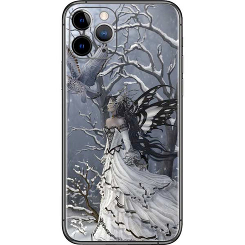 Fairy with Owl in Snow by Nene Thomas iPhone 11 Pro Skin