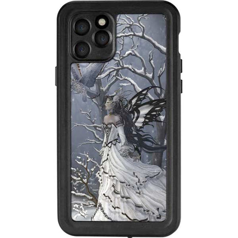 Fairy with Owl in Snow by Nene Thomas iPhone 11 Pro Waterproof Case