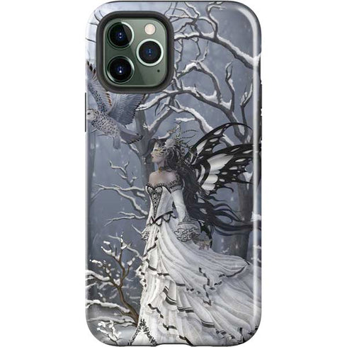 Fairy with Owl in Snow by Nene Thomas iPhone 12 Pro Impact Case
