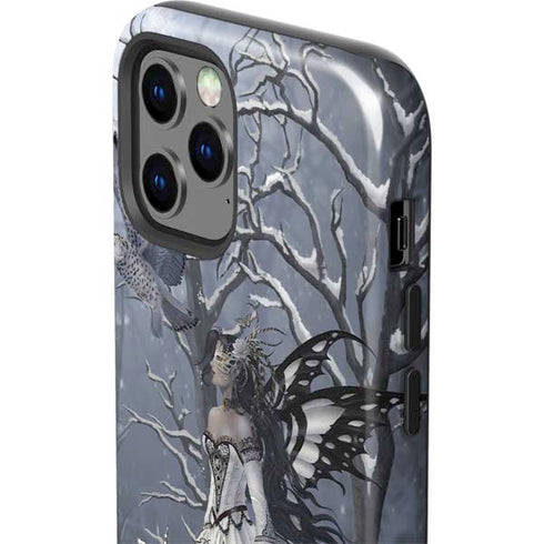 Fairy with Owl in Snow by Nene Thomas iPhone 12 Pro Impact Case