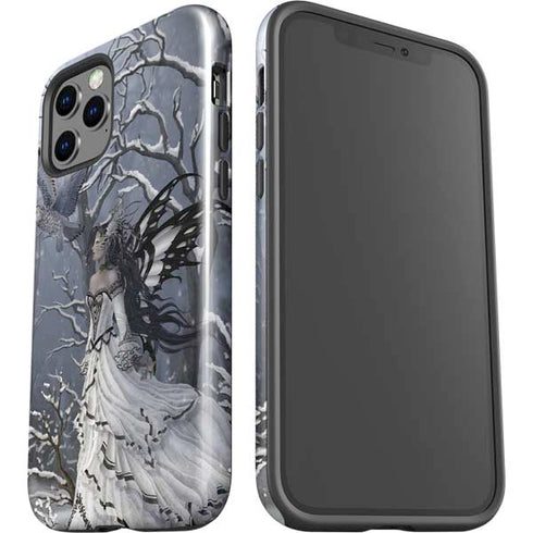 Fairy with Owl in Snow by Nene Thomas iPhone 12 Pro Impact Case