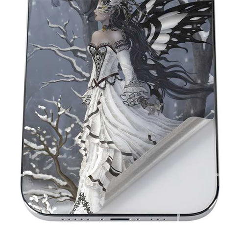 Fairy with Owl in Snow by Nene Thomas iPhone 12 Pro Max Skin