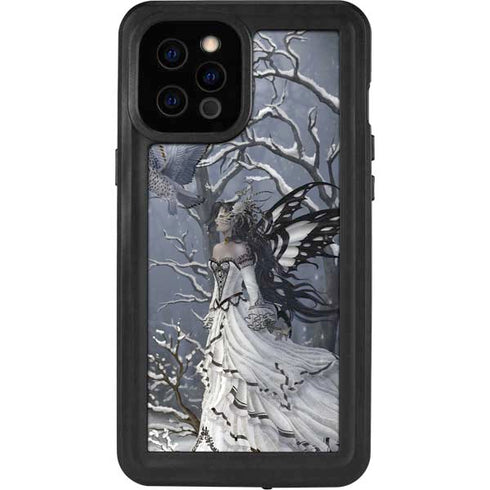 Fairy with Owl in Snow by Nene Thomas iPhone 12 Pro Max Waterproof Case