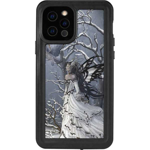 Fairy with Owl in Snow by Nene Thomas iPhone 12 Pro Waterproof Case