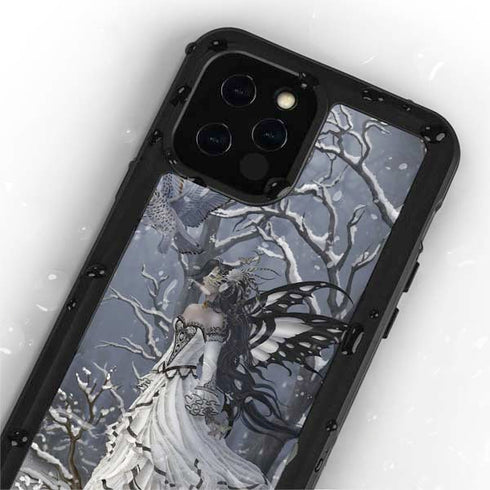 Fairy with Owl in Snow by Nene Thomas iPhone 12 Pro Waterproof Case