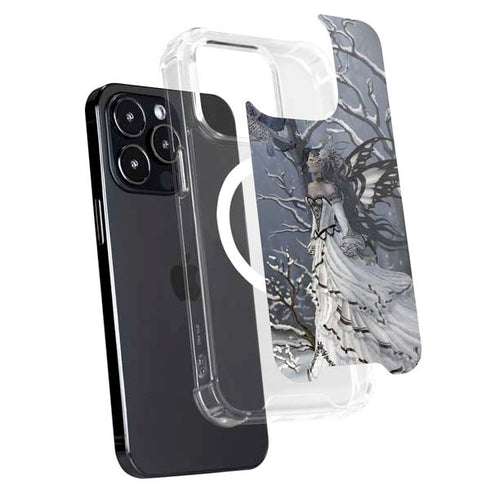 Fairy with Owl in Snow by Nene Thomas iPhone 13 Pro MagSafe Case