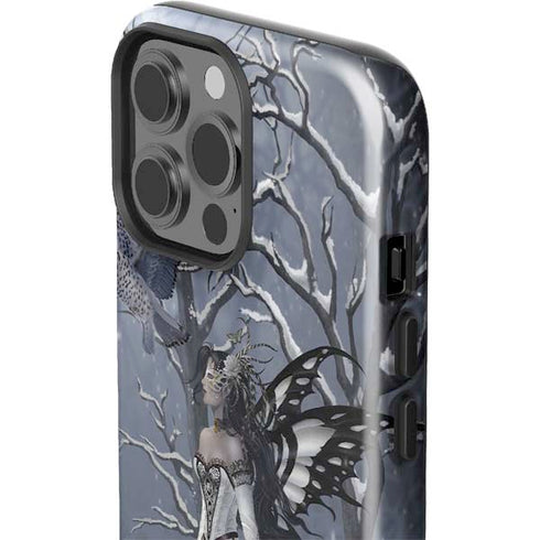 Fairy with Owl in Snow by Nene Thomas iPhone 13 Pro Max Impact Case