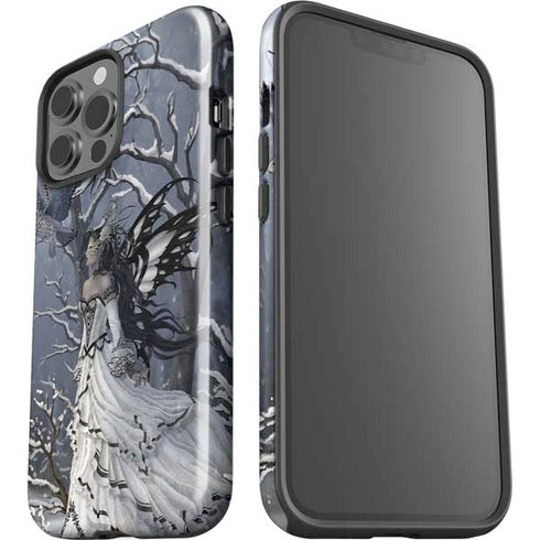 Fairy with Owl in Snow by Nene Thomas iPhone 13 Pro Max Impact Case