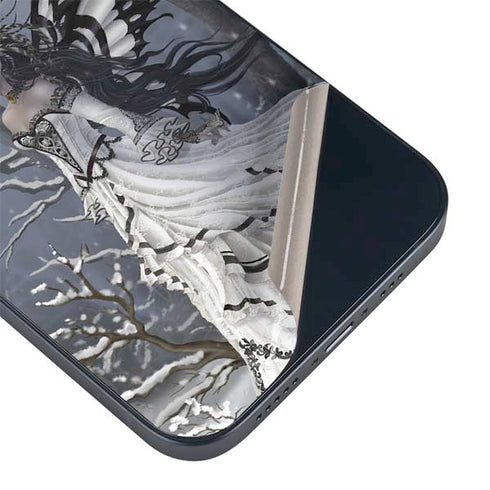 Fairy with Owl in Snow by Nene Thomas iPhone 14 Plus Skin