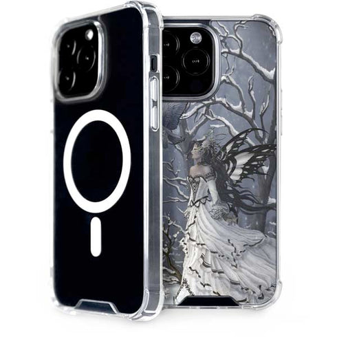 Fairy with Owl in Snow by Nene Thomas iPhone 14 Pro Max MagSafe Case