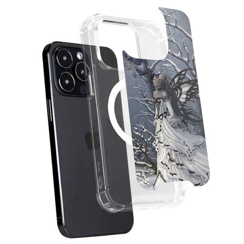 Fairy with Owl in Snow by Nene Thomas iPhone 15 Pro Max MagSafe Case