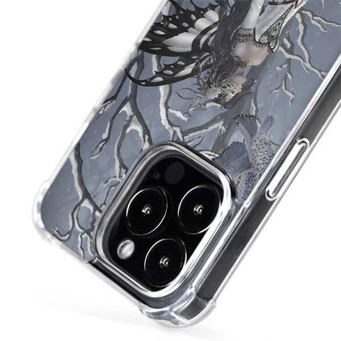 Fairy with Owl in Snow by Nene Thomas iPhone 15 Pro Max MagSafe Case