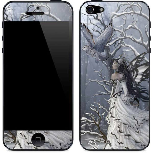 Fairy with Owl in Snow by Nene Thomas iPhone 5/5s/5SE Skin