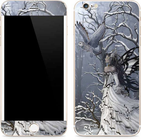 Fairy with Owl in Snow by Nene Thomas iPhone 6/6s Plus Skin