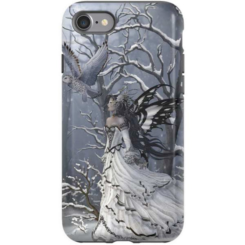 Fairy with Owl in Snow by Nene Thomas iPhone SE (2nd & 3rd Gen) Pro Case