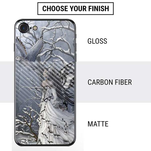 Fairy with Owl in Snow by Nene Thomas iPhone SE (2nd & 3rd Gen) Skin