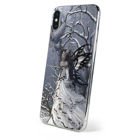 Fairy with Owl in Snow by Nene Thomas iPhone XS Max Skin