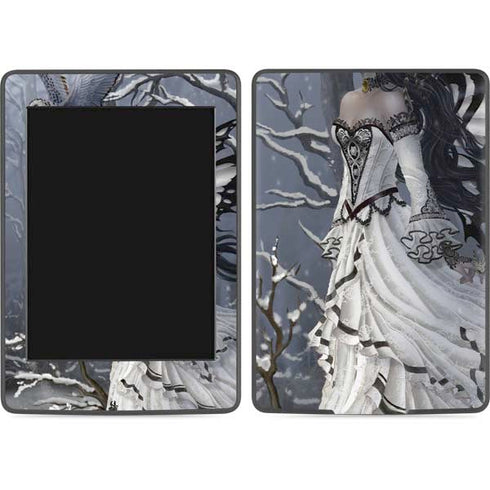 Fairy with Owl in Snow by Nene Thomas Amazon Kindle Skin