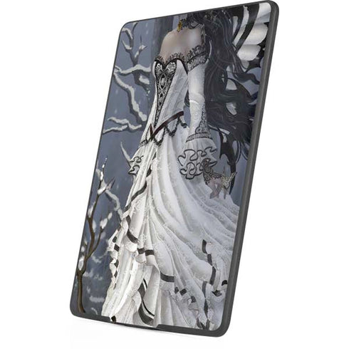 Fairy with Owl in Snow by Nene Thomas Amazon Kindle Skin