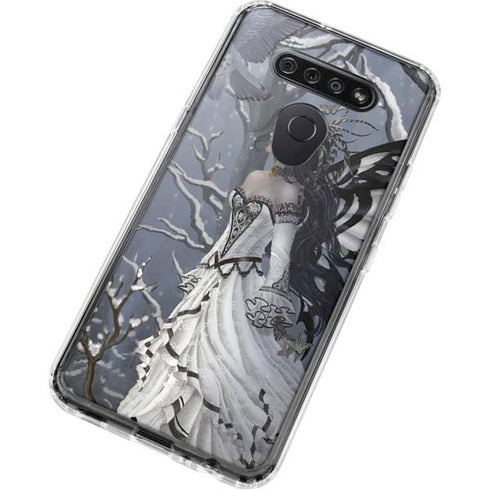 Fairy with Owl in Snow by Nene Thomas LG K51/Q51 Clear Case