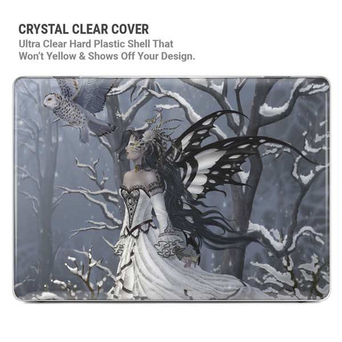 Fairy with Owl in Snow by Nene Thomas MacBook Pro 13in (2020) Case plus Skin