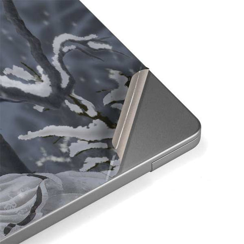 Fairy with Owl in Snow by Nene Thomas MacBook Pro 14in (2021-24) Skin