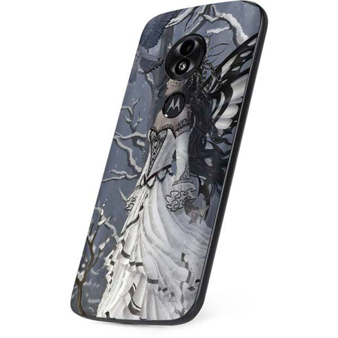 Fairy with Owl in Snow by Nene Thomas Moto E5 Play Skin