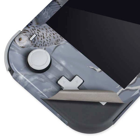 Fairy with Owl in Snow by Nene Thomas Nintendo Switch Lite Skin