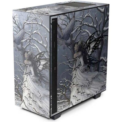Fairy with Owl in Snow by Nene Thomas NZXT H510 Compact ATX Mid-Tower Case Skin
