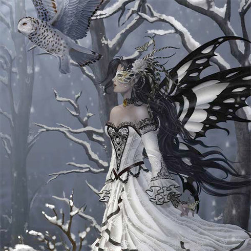 Fairy with Owl in Snow by Nene Thomas Otterbox Commuter Galaxy Skin