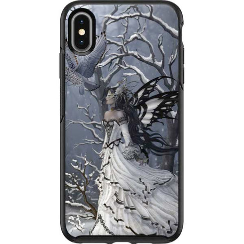 Fairy with Owl in Snow by Nene Thomas Otterbox Symmetry iPhone Skin