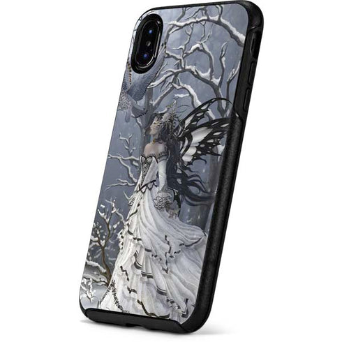Fairy with Owl in Snow by Nene Thomas Otterbox Symmetry iPhone Skin