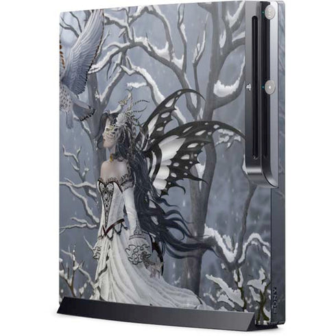 Fairy with Owl in Snow by Nene Thomas Playstation 3 & PS3 Slim Skin