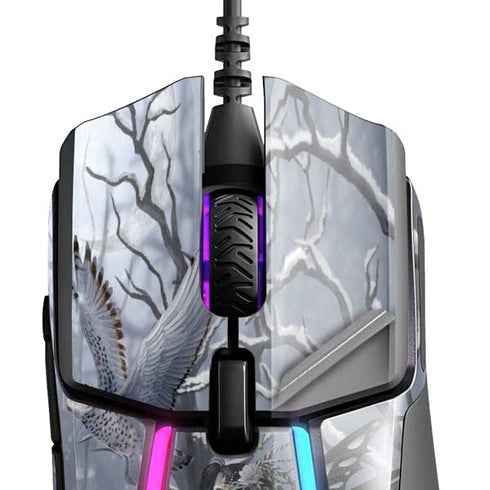 Fairy with Owl in Snow by Nene Thomas SteelSeries Rival 600 Gaming Mouse Skin