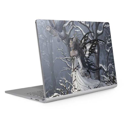 Fairy with Owl in Snow by Nene Thomas Surface Book 2 15in Skin