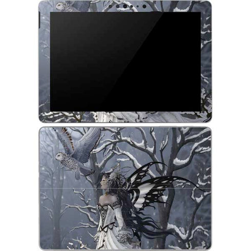 Fairy with Owl in Snow by Nene Thomas Surface Go Skin