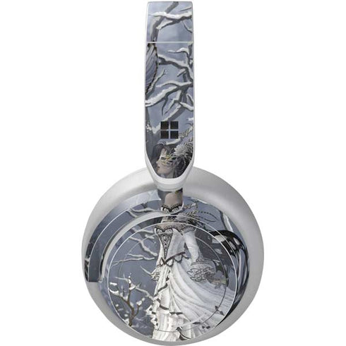 Fairy with Owl in Snow by Nene Thomas Surface Headphones Skin