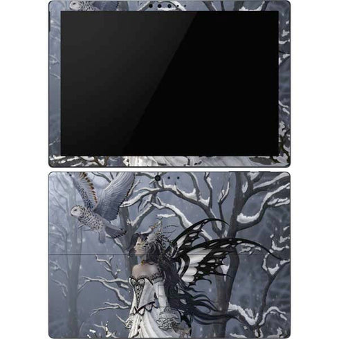 Fairy with Owl in Snow by Nene Thomas Surface Pro 6 Skin