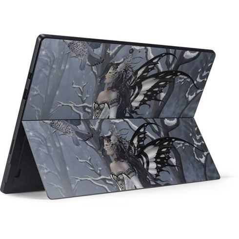 Fairy with Owl in Snow by Nene Thomas Surface Pro 6 Skin