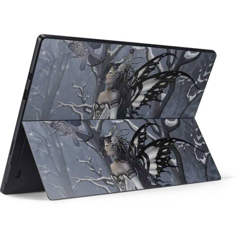 Fairy with Owl in Snow by Nene Thomas Surface Pro 7 Skin