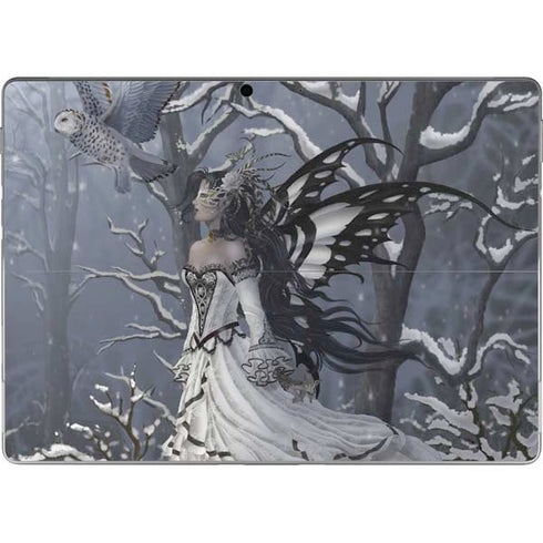 Fairy with Owl in Snow by Nene Thomas Surface Pro 9 Skin