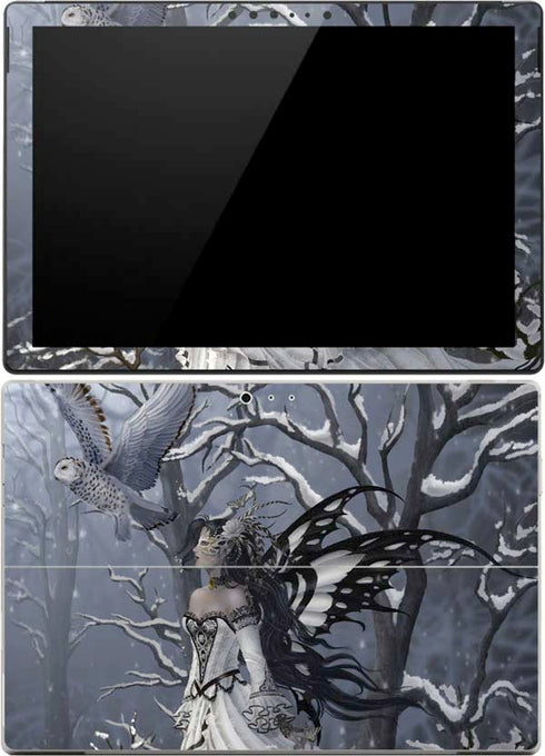 Fairy with Owl in Snow by Nene Thomas Surface Pro (2017) Skin