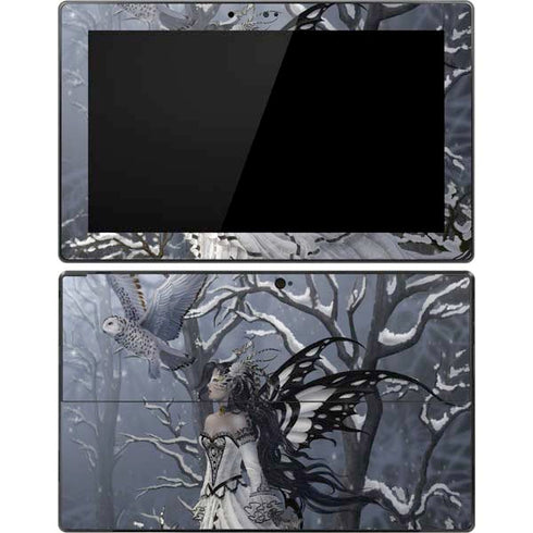 Fairy with Owl in Snow by Nene Thomas Surface Pro Tablet Skin