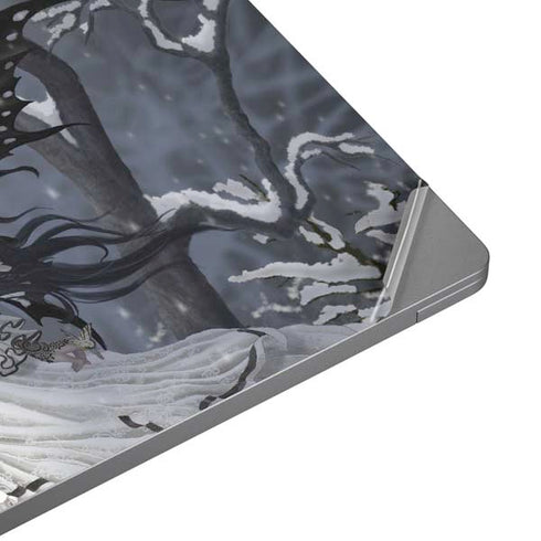 Fairy with Owl in Snow by Nene Thomas Universal Laptop 18in (14.6 x 10.6in) Skin