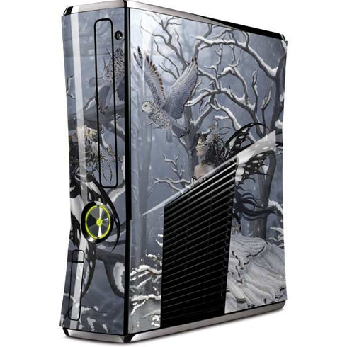 Fairy with Owl in Snow by Nene Thomas Xbox 360 Slim (2010) Skin